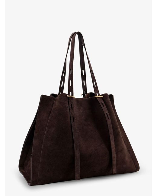 MINOBOSSI Black Paula Suede Shoulder Bag