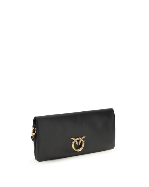 Pinko Black Clutch Bag Love Medium