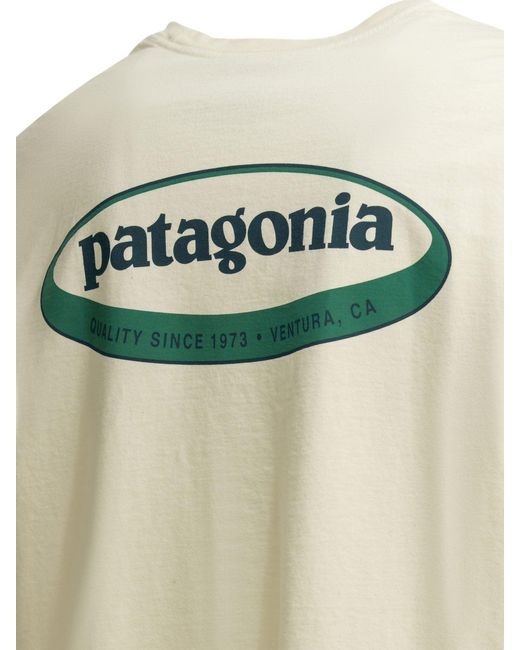 Patagonia Natural '95 Oval Logo" Crew-Neck T-Shirt for men