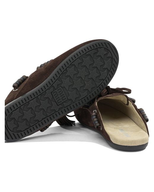Miu Miu Brown "Deck" Sabot