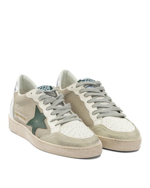 Golden Goose Deluxe Brand Natural "Ball Star" Sneakers for men