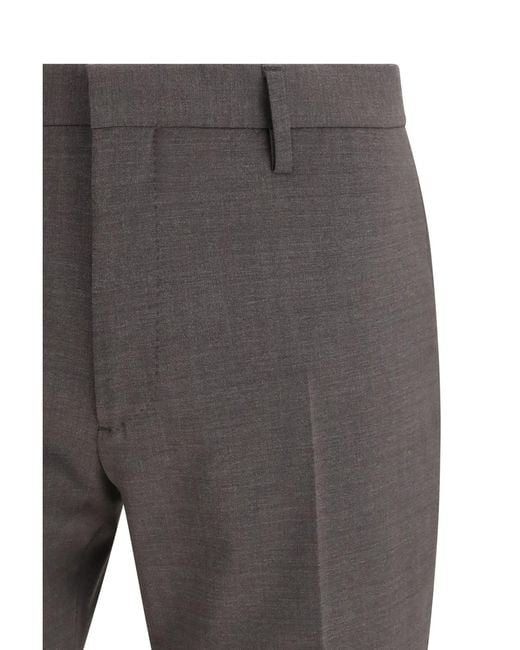 DSquared² Gray Single-Breasted Wool-Blend Suit for men
