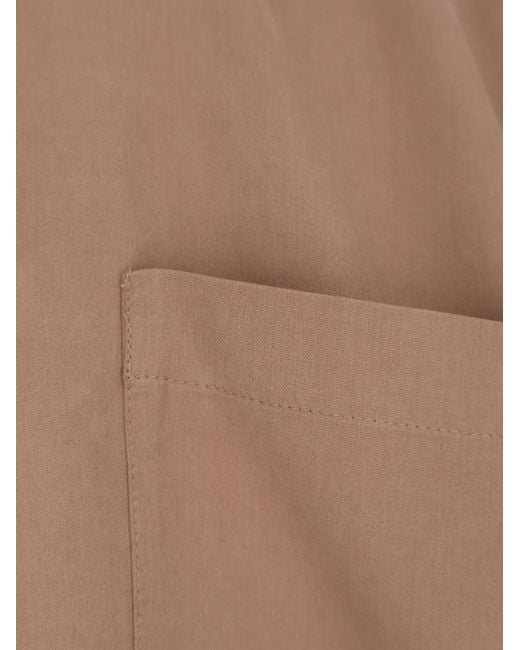 Max Mara Brown Mxmsiamese Silk Shirt