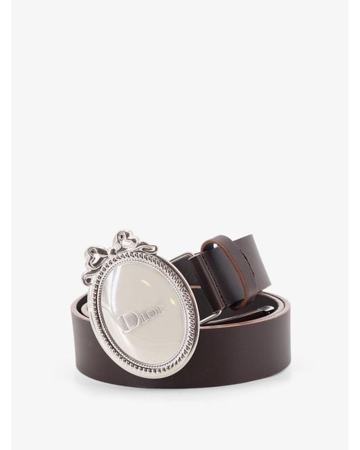 Dior Multicolor Dior Dior Medaillon Leather Belt for men