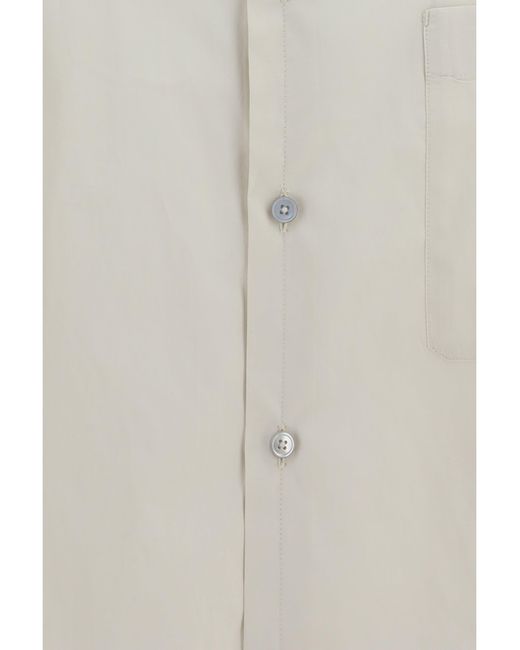 Lemaire White Shirt With Chest Pocket for men