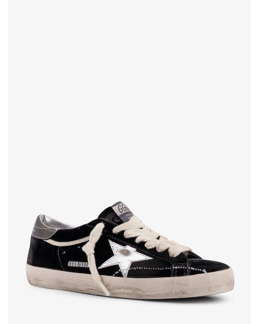 Golden Goose Deluxe Brand White Superstar Chenille Sneakers With Side Logo