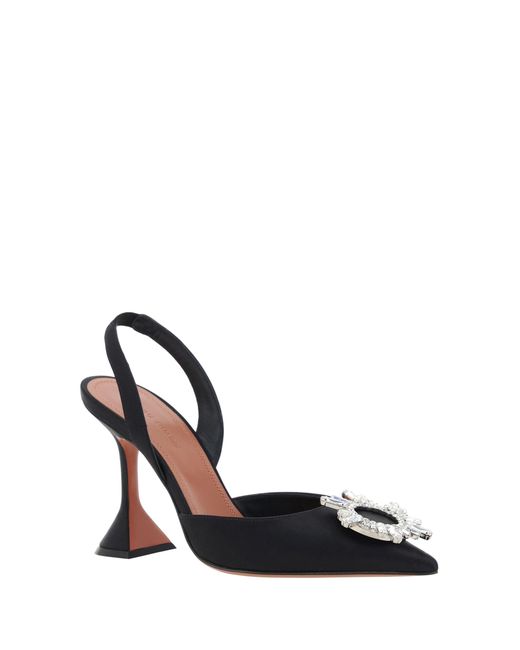 AMINA MUADDI White Begum Slingback Pumps