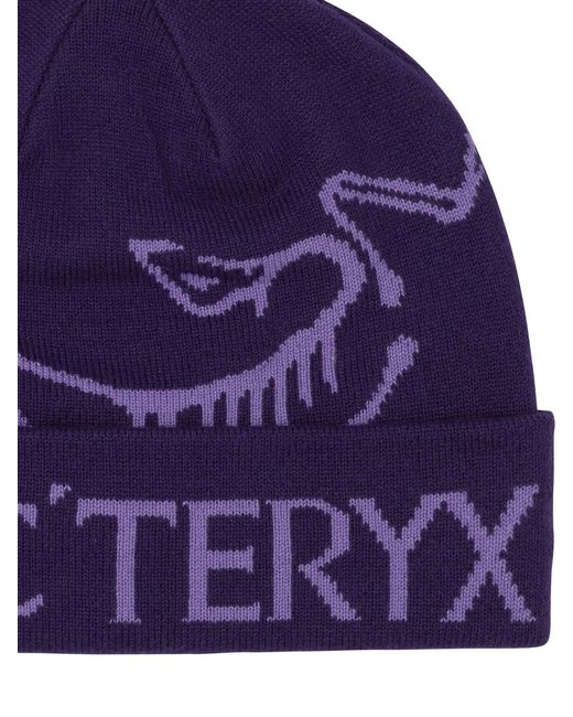 Arc'teryx Purple Bird Word Toque Beanie for men