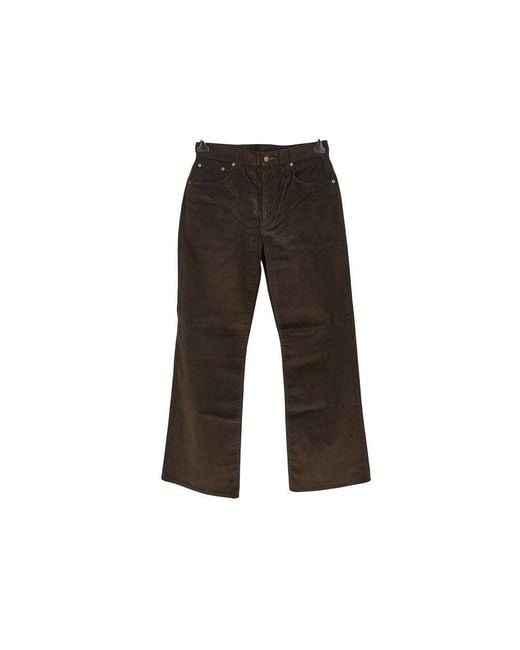 Acne Black Corduroy Five-Pocket Pants for men