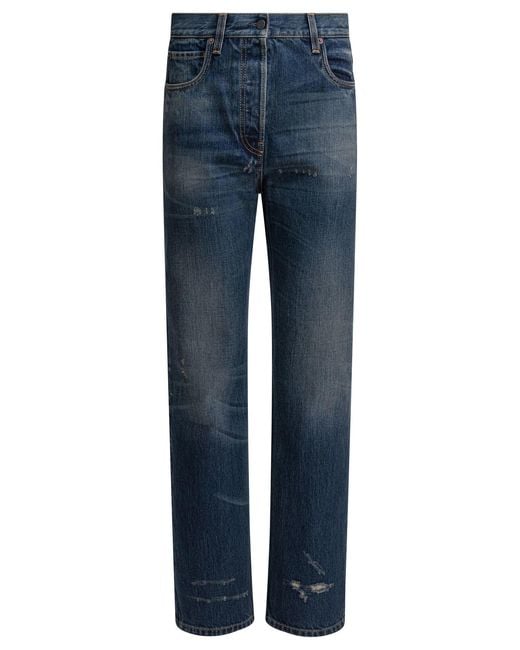 Prada Blue Straight Leg Jeans for men