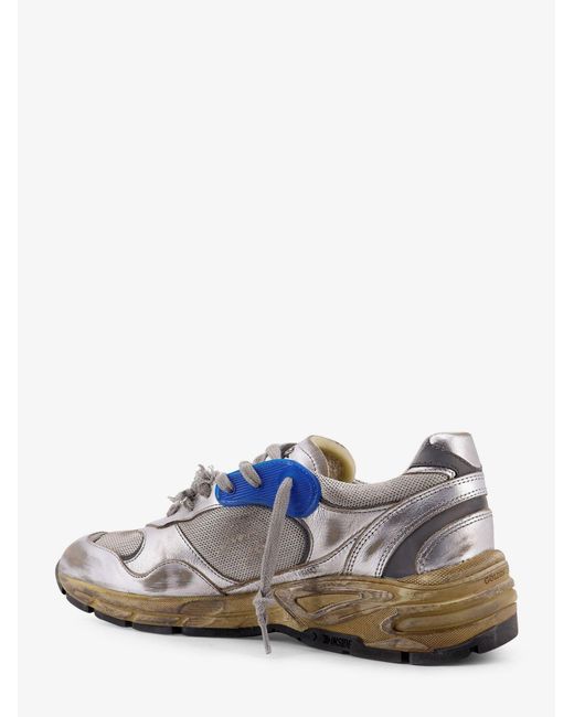 Golden Goose Deluxe Brand White Deluxe Brand Mesh And Leather Sneakers With Side Logo