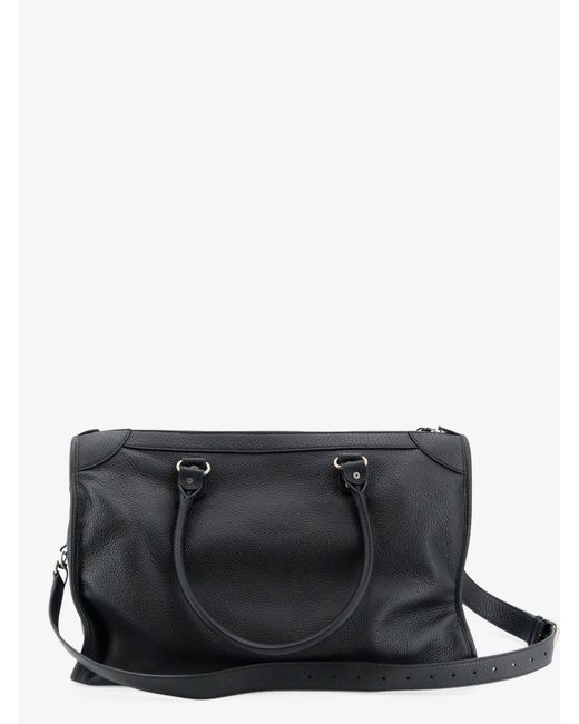 Balenciaga Black Le City Business Leather Travel Bag for men