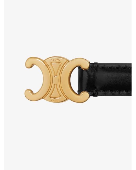 Céline White Leather Belt