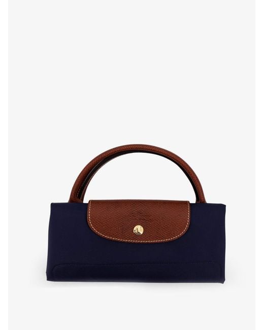 Longchamp Blue Le Pliage Nylon Handbag