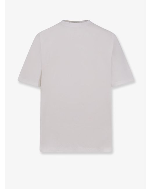Hevò White Mulino Cotton T-Shirt for men