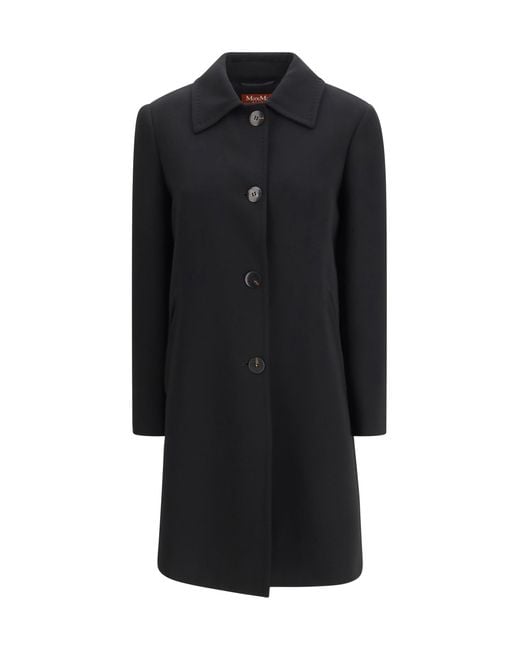Max Mara Black Racconto Overcoat