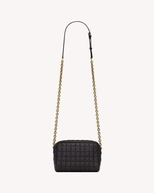Saint Laurent White "Camera Bag" Crossbody Bag