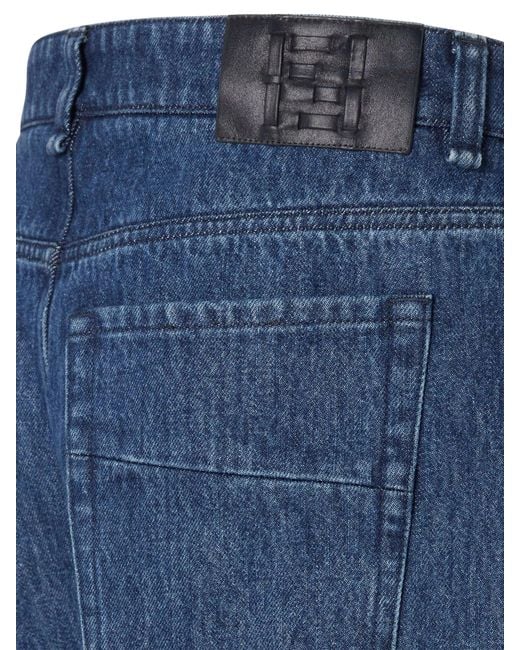 Fendi Blue Straight Leg Jeans 5 Pockets