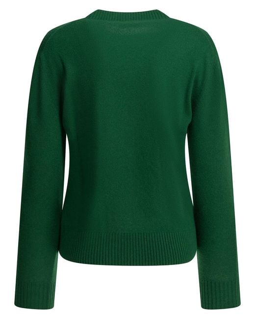 Semler Green Cashmere Crew-Neck Sweater