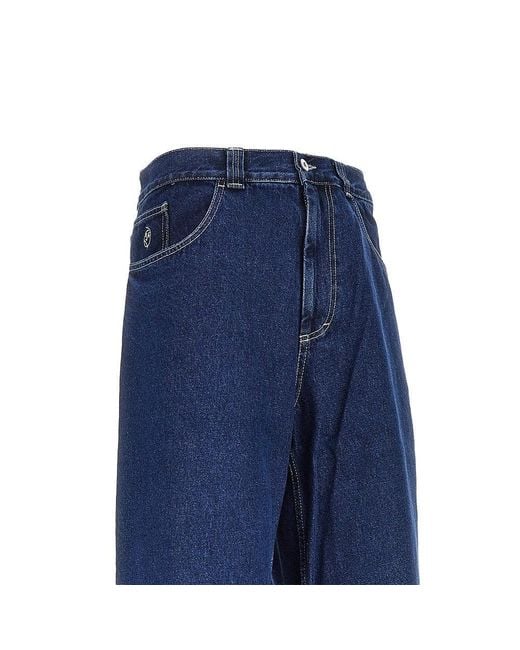 POLAR SKATE Blue 'Big Boy' Oversized Denim Pants for men