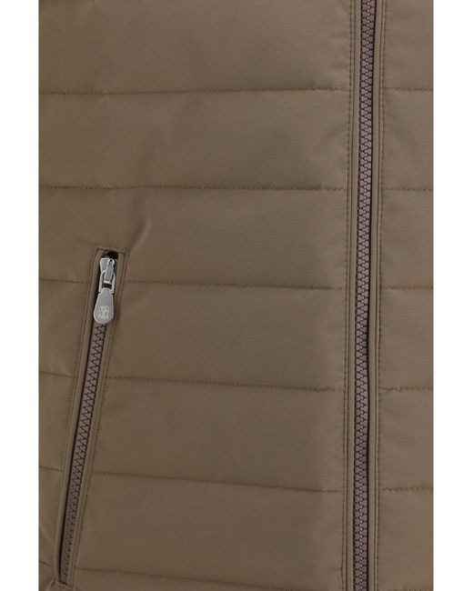 Brunello Cucinelli Brown Quilted Vest Jacket for men