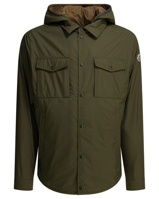 Moncler Green Chirano Raincoat for men