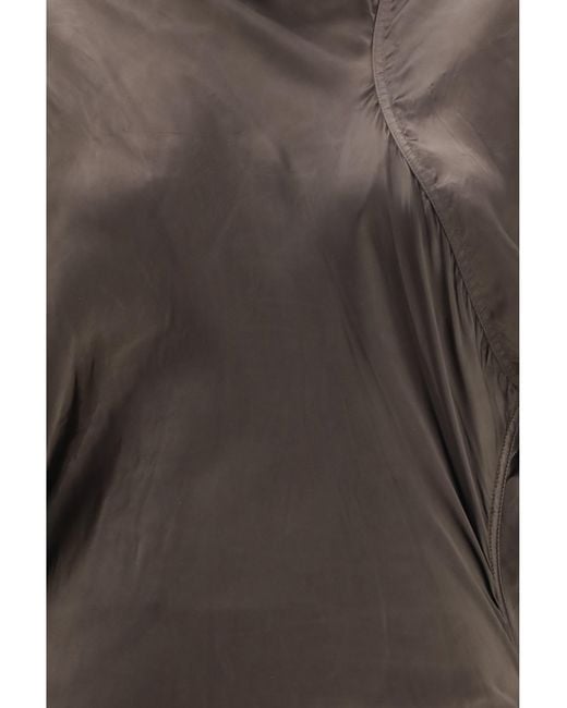 Rick Owens Brown Seb Dress With Pull-On Styling