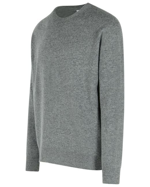 Jil Sander Gray Cashmere Wool Sweater for men