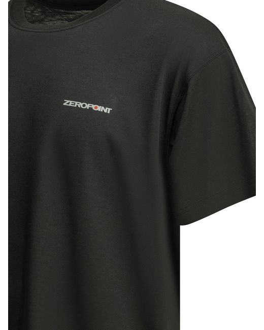 Montbell Black Polyester T-Shirt for men