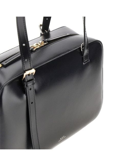 A.P.C. Black A. P.C. 'Virginie Box' Leather Bag