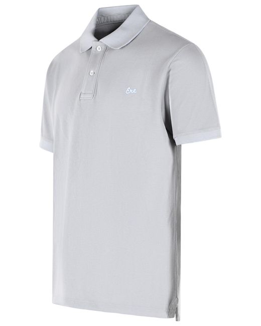 ERL White Cotton Polo Shirt for men