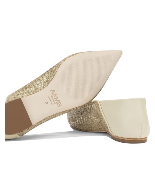 Ammb Milano Natural Leather Ballerinas