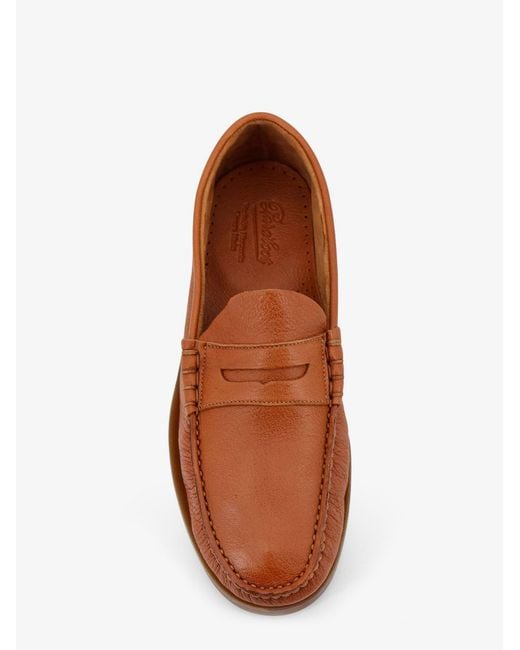 Paraboot Brown Leather Loafers for men