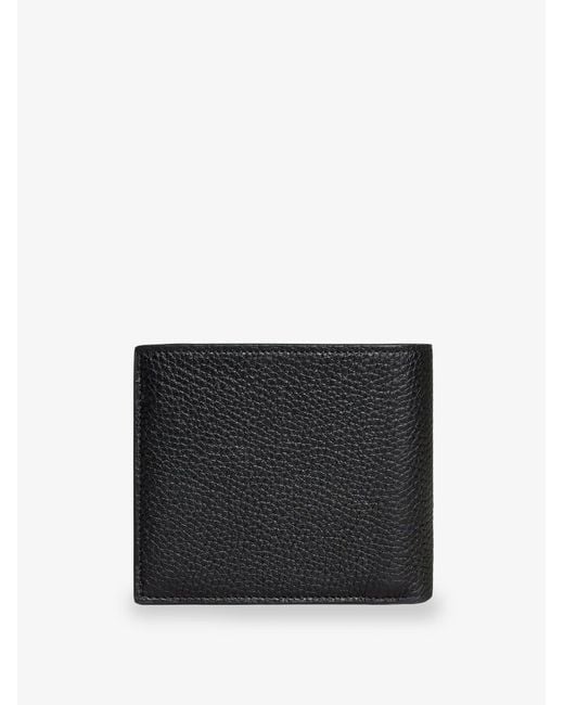 Céline Black Bi-Fold Leather Wallet With Coin for men