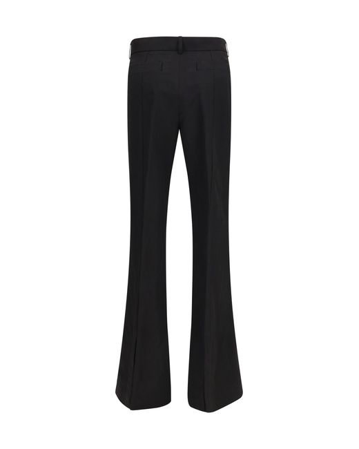 Max Mara Black Panelled Pants Viscose