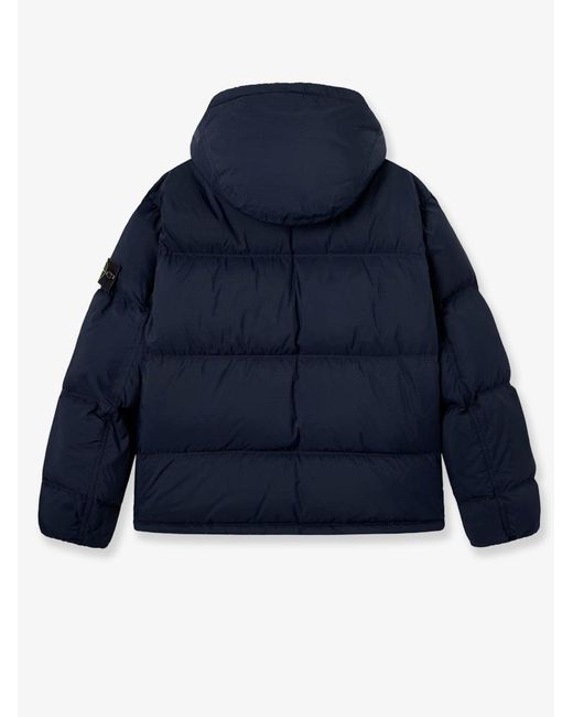 Stone Island Blue Matt Ripstop Corduraâ Advanced Fabrics Down Jacket for men