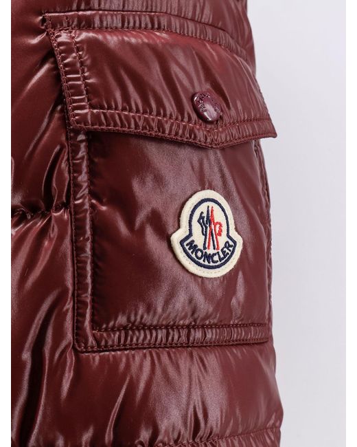 Moncler Red Barante Hooded Down Jacket