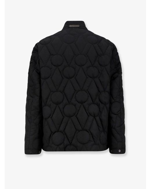 Hevò Black Faeto Quilted Nylon Down Jacket for men