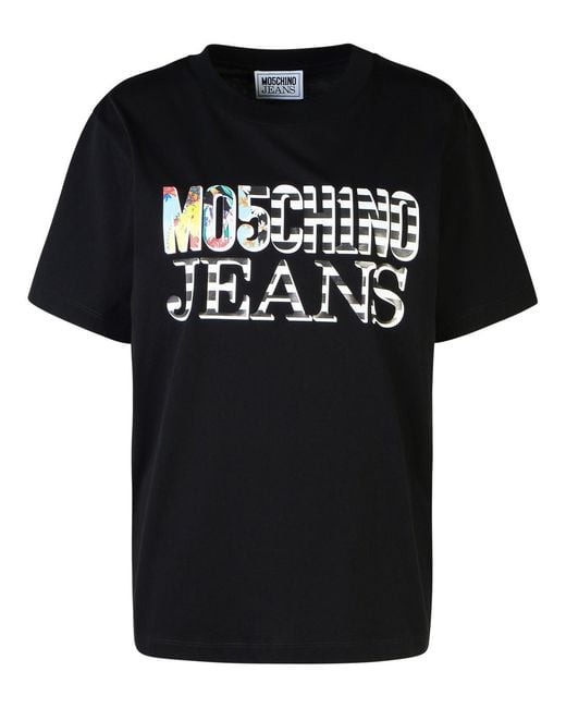 Moschino Black Cotton T-Shirt