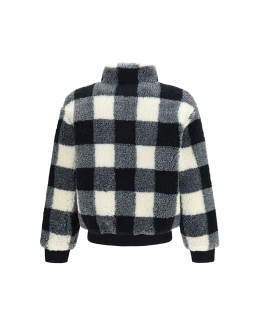 Givenchy Black Checked Wool-Blend Teddy Jacket for men