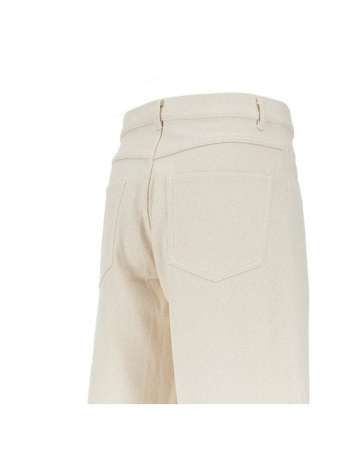 Auralee Natural Silk Denim Shorts for men