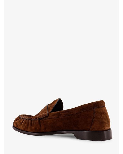 Saint Laurent Brown Le Loafer Suede Loafer for men