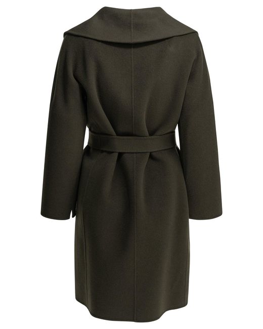 Max Mara Black Long Wool Coat