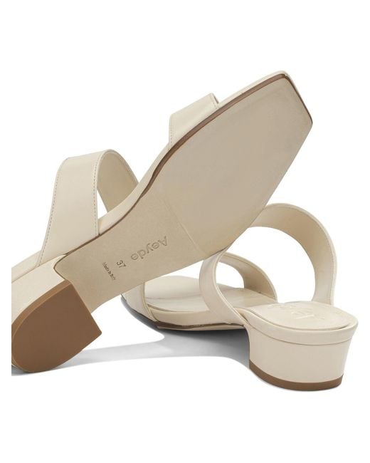Aeyde White "Kemi 30Mm" Heeled Sandals