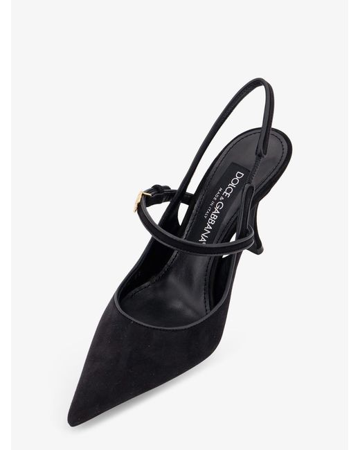 Dolce & Gabbana White Leather And Suede Pumps