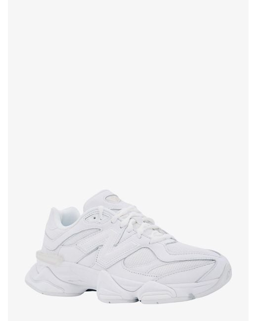 New Balance White 9060 Sneakers for men