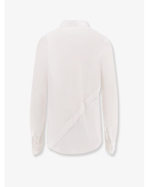 Dior White Dior Shirt With Oblique Closure