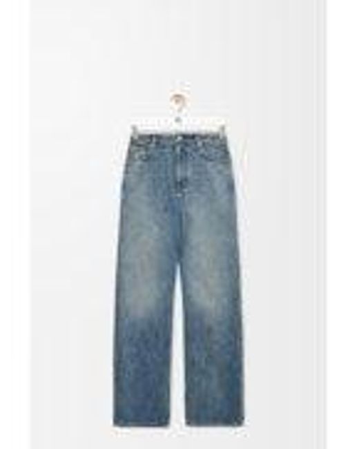 Women's Blue Washed Denim Jeans
