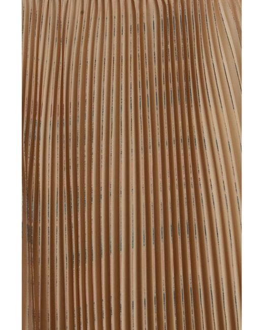 Fabiana Filippi Brown Pleated Midi Skirt