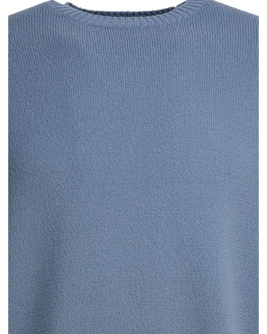 Beams Plus Blue Lily Yarn Knitwear Light for men